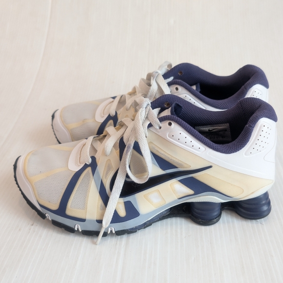 2012 Nike Shox Roadster Men\'s White and Navy Athletic Shoes Sneakers Size 8 main image 11